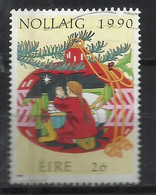 EIRE IRELAND IRLANDA 1990 CHRISTMAS CHILD PRAYNG NOLLAIG NATALE NOEL WEIHNACHTEN NAVIDAD 26p USED USATO OBLITERE' - Used Stamps