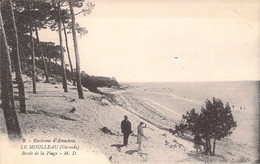 CPA - FRANCE - 33 - LE MOULLEAU - Bords De La Plage - Animée - Andere & Zonder Classificatie