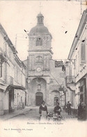 CPA - FRANCE - 33 - BARSAC - Grande Rue Et L'église - Animée - Hôtel Du Centre - Coiffeur - Andere & Zonder Classificatie