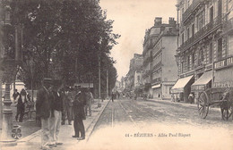 CPA - FRANCE - 34 - Béziers - Allée Paul Riquet - Animée - Beziers