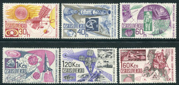 CZECHOSLOVAKIA 1967 Space Exploration Successes  MNH / **.  Michel  1688-93 - Unused Stamps