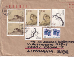 China 2005 Postal Cover Kaunas Lithuania - Covers & Documents