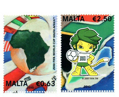 2010 - Malta 1590/91 Mondiali Di Calcio           ------ - 2010 – Südafrika