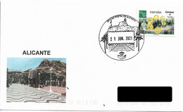 SPAIN. POSTMARK. SANTA BARBARA CASTLE. ALICANTE. 2021 - Maschinenstempel (EMA)