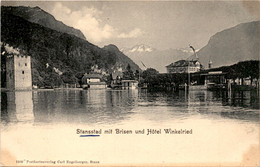 Stansstad Mit Brisen Und Hotel Winkelried (1209) - Stans