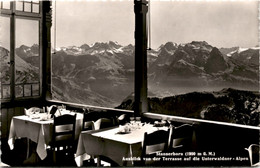 Stanserhorn - Ausblick Von Der Terrasse Auf Die Unterwaldner-Alpen (9236) * 4. 8. 1955 - Stans