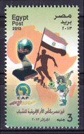 Egypt - 2013 - ( Sports - Soccer - Egypt, Winner Of African Cup, Under 21 - Algeria 2013 ) - MNH (**) - Nuevos