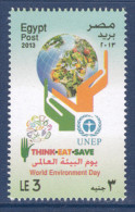 Egypt - 2013 - ( World Environment Day ) - MNH (**) - Unused Stamps