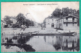 TARTAS - LES QUAIS ET PLACE D'ARMES - Tartas