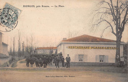 RIORGES (Loire), Près Roanne - La Place - Restaurant Plassé-Létan? - Riorges