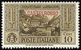 ITALY ITALIA CASTELROSSO 1932 GARIBALDI 10 CENT. (Sass.30) NUOVO MLH * OFFERTA! - Castelrosso
