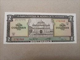 Billete De El Salvador De 2 Colones, Año 1976, UNC - Salvador