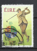 EIRE IRELAND IRLANDA 1991 WALKER CUP COMPETITION PORTMARNOCK GOLF CLUB GOLFER PUTTING 32p USED USATO OBLITERE' - Used Stamps