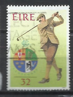 EIRE IRELAND IRLANDA 1991 WALKER CUP COMPETITION PORTMARNOCK GOLF CLUB GOLFER PUTTING 32p USED USATO OBLITERE' - Used Stamps