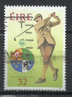 EIRE IRELAND IRLANDA 1991 WALKER CUP COMPETITION PORTMARNOCK GOLF CLUB GOLFER PUTTING 32p USED USATO OBLITERE' - Used Stamps