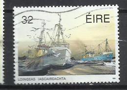 EIRE IRELAND IRLANDA 1991 INTERNATIONAL MARITIME HERITAGE YEAR MARI COG 32p USED USATO OBLITERE' - Used Stamps