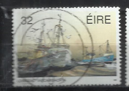 EIRE IRELAND IRLANDA 1991 INTERNATIONAL MARITIME HERITAGE YEAR MARI COG 32p USED USATO OBLITERE' - Used Stamps