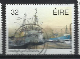 EIRE IRELAND IRLANDA 1991 INTERNATIONAL MARITIME HERITAGE YEAR MARI COG 32p USED USATO OBLITERE' - Used Stamps