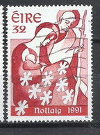 EIRE IRELAND IRLANDA 1991 CHRISTMAS NATIVITY NOLLAIG NATALE NOEL WEIHNACHTEN NAVIDAD 32p USED USATO OBLITERE' - Used Stamps