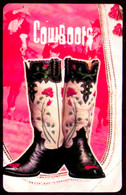 G 1252 C&C 3324 SCHEDA TELEFONICA NUOVA MAGNETIZZATA COWBOOTS ROSES - Erreurs & Variétés