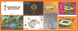 RARE - Qatar 2022 FIFA World Cup Soccer Football - Complete Official Postcard Set Of 8 From Qatar Post & FIFA - 2022 – Qatar