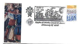 United States & FDC  500 Anos De Cristóvão Colombo, Discover Of New  World, Schenectady 1992 (1109) - 1991-2000