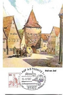 Germany & Maximum Card, Lauf An Der Pegnitz, Marktplatz, Hersbrucker Tor, Nurberg 1987 (19) - Lauf