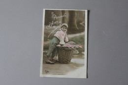 CPA  Fantaisie Poissons D'avril Sazerac Phot.  Baby 1912 - 1er Avril - Poisson D'avril