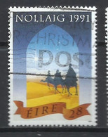 EIRE IRELAND IRLANDA 1991 CHRISTMAS WISE MEN STAR NOLLAIG NATALE NOEL WEIHNACHTEN NAVIDAD 28p USED USATO OBLITERE' - Used Stamps