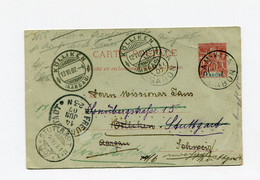 !!! GABON, ENTIER POSTAL DE SAM-KITA DE 1907 POUR LA SUISSE - Cartas & Documentos