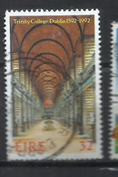 EIRE IRELAND IRLANDA 1992 TRINITY COLLEGE DUBLIN 400tH ANNIVERSARY LIBRARY 32p USED USATO OBLITERE' - Used Stamps