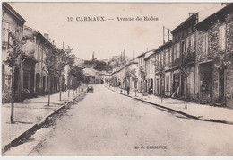 CPA - CARMAUX - AVENUE DE RODEZ - Carmaux