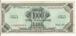 Z253 - 1000 AM LIRE 1943 R. - Occupazione Alleata Seconda Guerra Mondiale