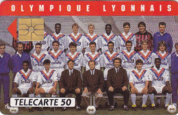 Telecarte Privée - D574 - Foot - Olympique Lyonnais - Gem - 5000 Ex  - 50 Un - 1991 - Ad Uso Privato