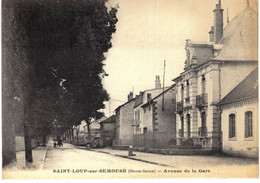 CARTE POSTALE  Ancienne De SAINT - LOUP Sur SEMOUSE - Avenue De La Gare - Saint-Loup-sur-Semouse