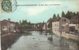 CARTE POSTALE  Ancienne De SAINT - LOUP Sur SEMOUSE - Pont Macé & Tanneries - Saint-Loup-sur-Semouse