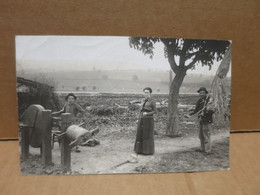 GROUPE DE CORDIERS Carte Photo Gros Plan Non Localisée - Ambachten