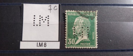 FRANCE TIMBRE IM8 INDICE 7 PERFORE PERFORES PERFIN PERFINS PERFORATION PERCE  LOCHUNG - Usados