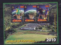 St. Helena 2010 Mint MNH **; Football Fusball Soccer Calcio; FIFA World Cup South Africa S/s - 2010 – Südafrika