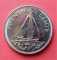 - BAHAMAS - 25 Cents - 1985 - Bateau à Voiles - - Bahama's