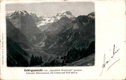 Gebirgsansicht Vom "Alpenblick Braunwald" Gesehen. Selbsanft, Biffertenstock, Piz Urlaun Und Tödi * 23. 3. 1901 - Braunwald