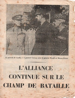 TRACT PROPAGANDE ALLIEE  L ALLIANCE CONTINUE SUR LE CHAMP DE BATAILLE MOYEN ORIENT  CODE 100 - 1939-45