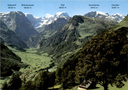 Braunwald - Blick Auf Linthal Mit Tödikette (79) - Linthal