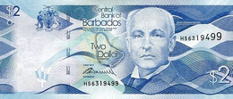 BARBADOS 2 DOLLARS P 73a 2013 UNC SC NUEVO - Barbados (Barbuda)