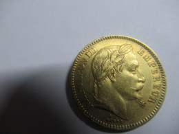 20 FRANCS OR 1865  BB - 20 Francs (oro)