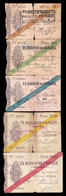 España Spain Civil War Gijon Full Set 5 10 25 50 100 Pesetas 1936 Pick S571-S575 BC F - Autres & Non Classés