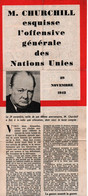 TRACT PROPAGANDE ALLIEE M. CHURCHILL 29 NOVEMBRE 1942 CODE 155 - 1939-45