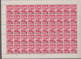 1954. ISLAND. HELKLA 5 AURAR On 35 AUR In Complete Sheet With 50 Stamps All Never Hing... (Michel 292  ABART) - JF527658 - Ongebruikt