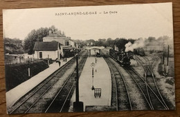 CPA SAINT ANDRE LE GAZ 38 La Gare - Saint-André-le-Gaz