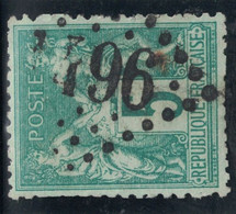 SAGE - N°75 - JOUR DE L'AN - LOSANGE GROS CHIFFRES 1496. - 1876-1898 Sage (Type II)